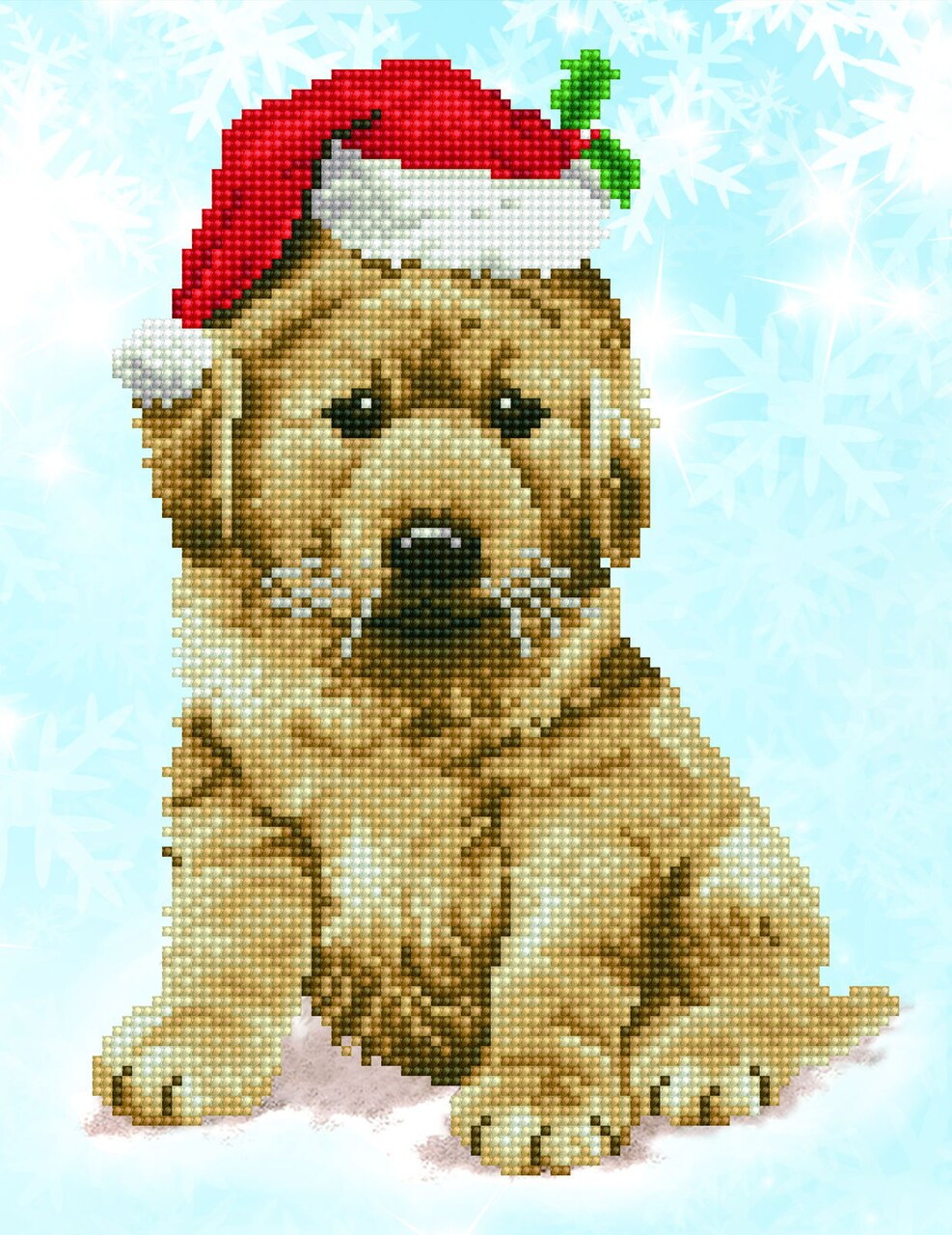 DD5.010 - Christmas Lab - Diamond Painting Artwork Kit - 10.63 - 13.78 in